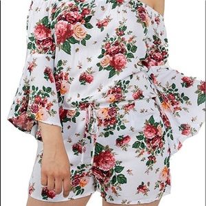 Floral Off the shoulder romper